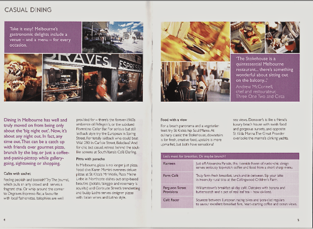 Dining - Destinatin Melbourne