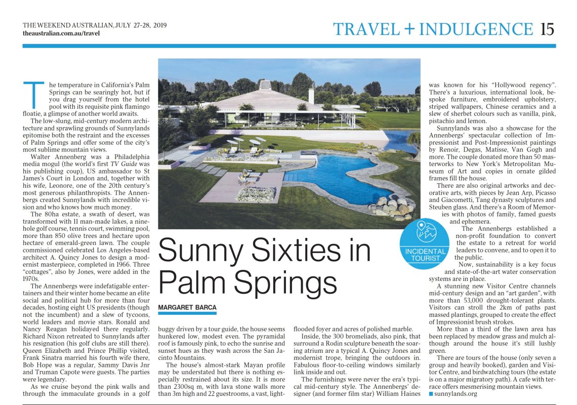 Sunny Sixties in Palm Springs